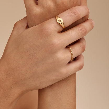 Anillo Delicado Doble Giro