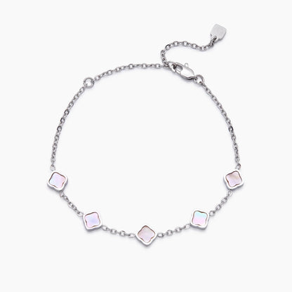 Pulsera Mini Perla Trébol