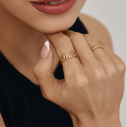 Bague personnalisée avec prénom