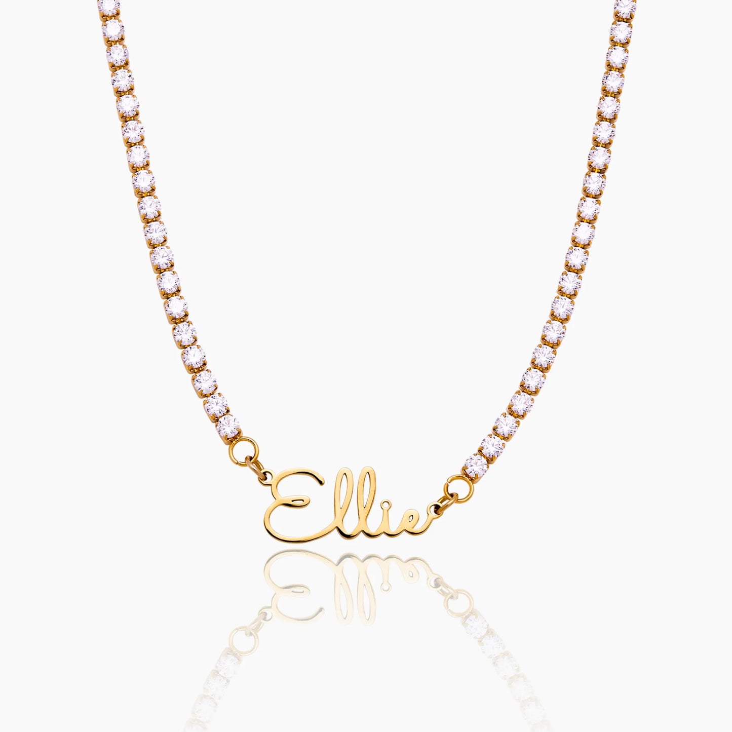 Collier de tennis prénom