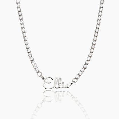 Collier de tennis prénom