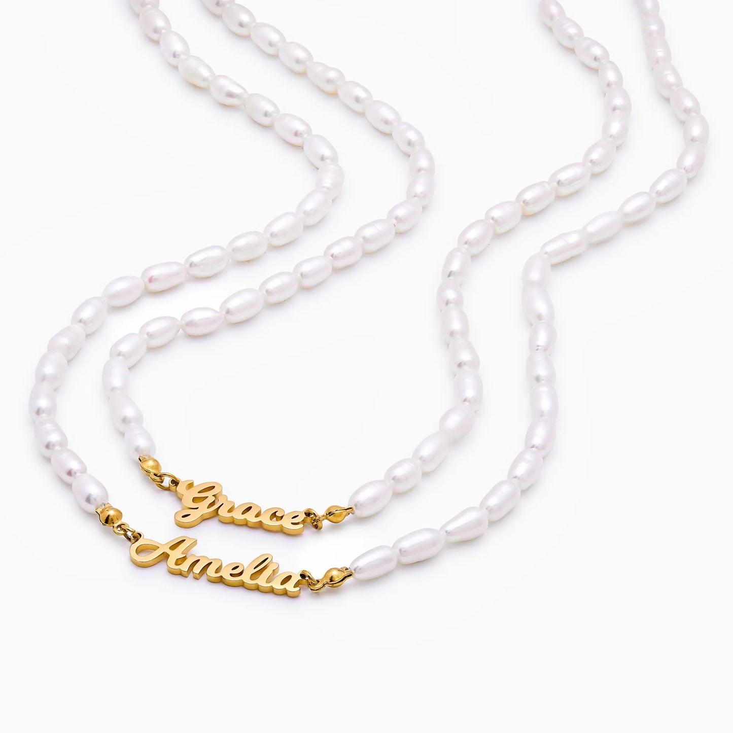 Collar de Perlas con Nombre Personalizado