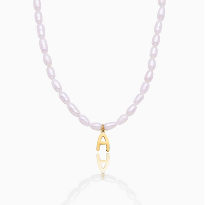 Collier de perles Statement initiales