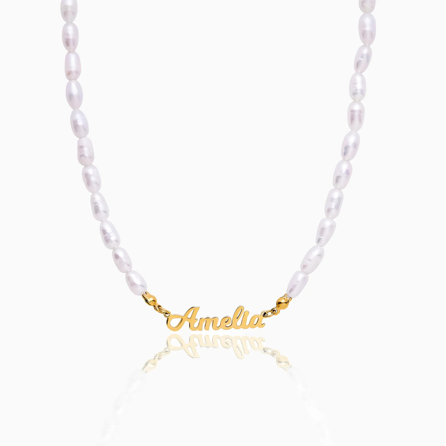 Collar de Perlas con Nombre Personalizado