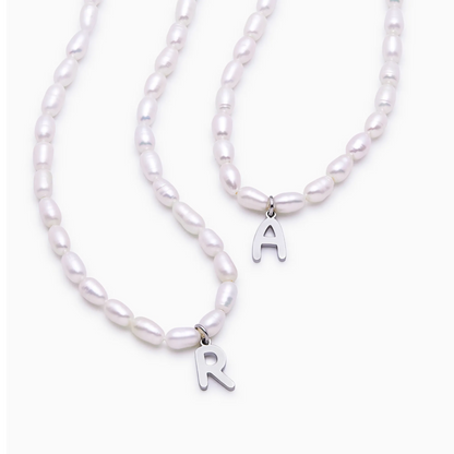 Collier de perles Statement initiales