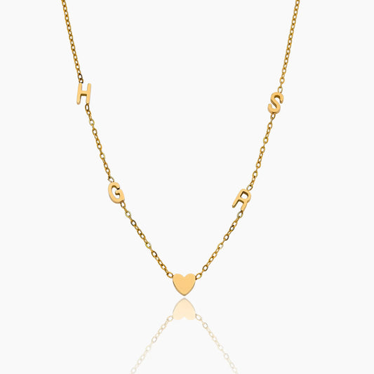 Collar con iniciales múltiples