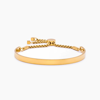 Pulsera deslizante con barra para grabar