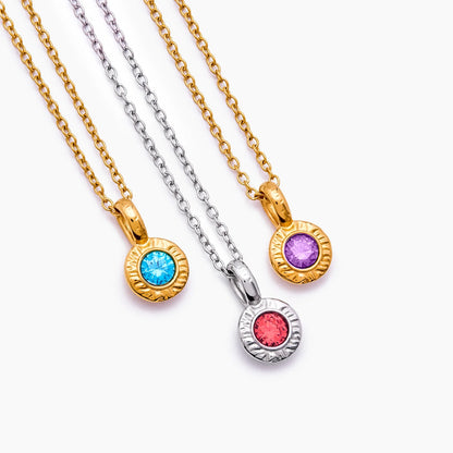 Collier pendentif Pierre de naissance concassée