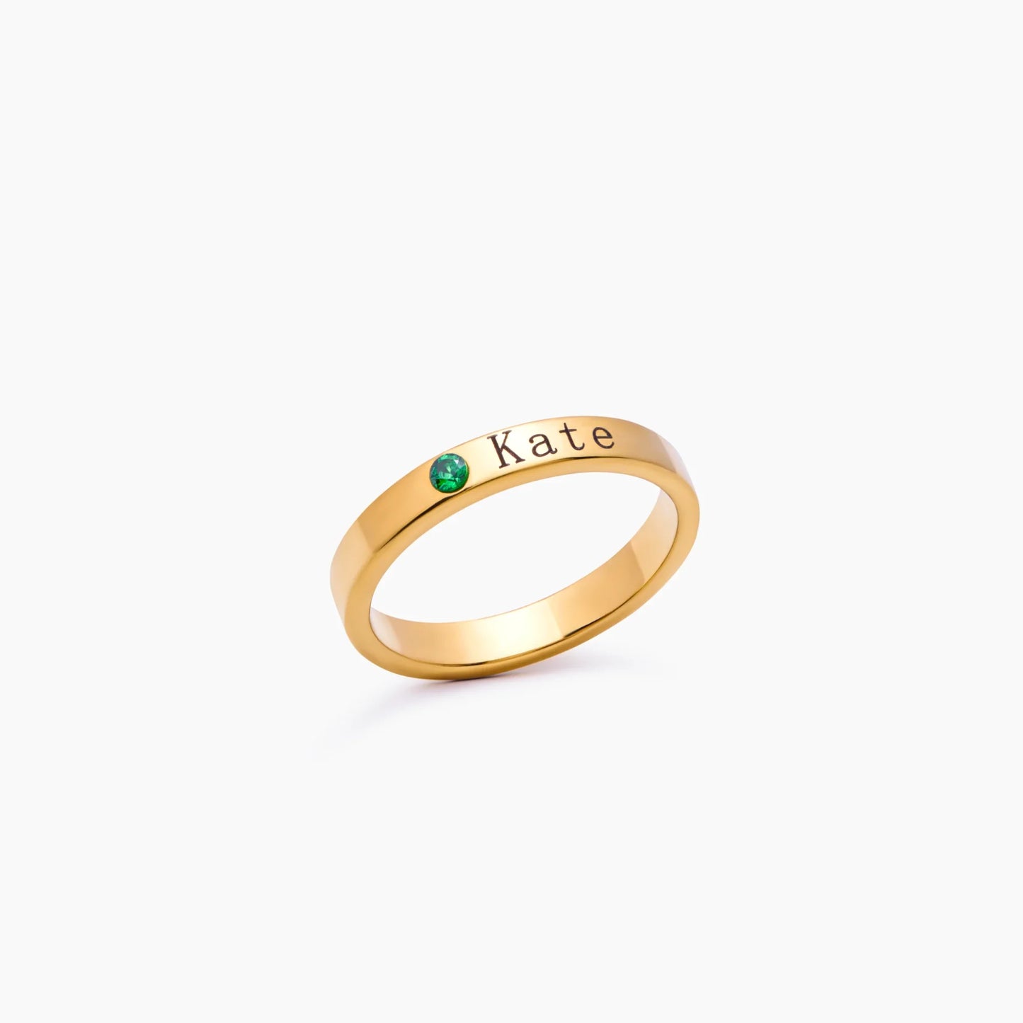 Bague empilable personnalisée pierre de naissance