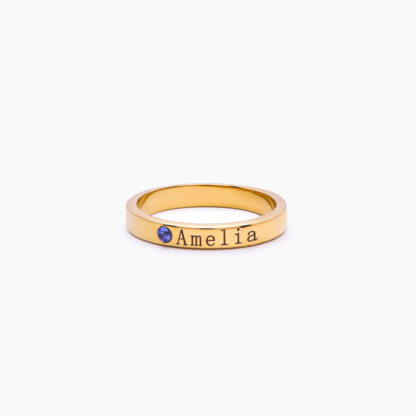 Bague empilable personnalisée pierre de naissance