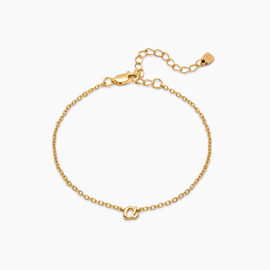 Pulsera Dainty con Inicial Cursiva