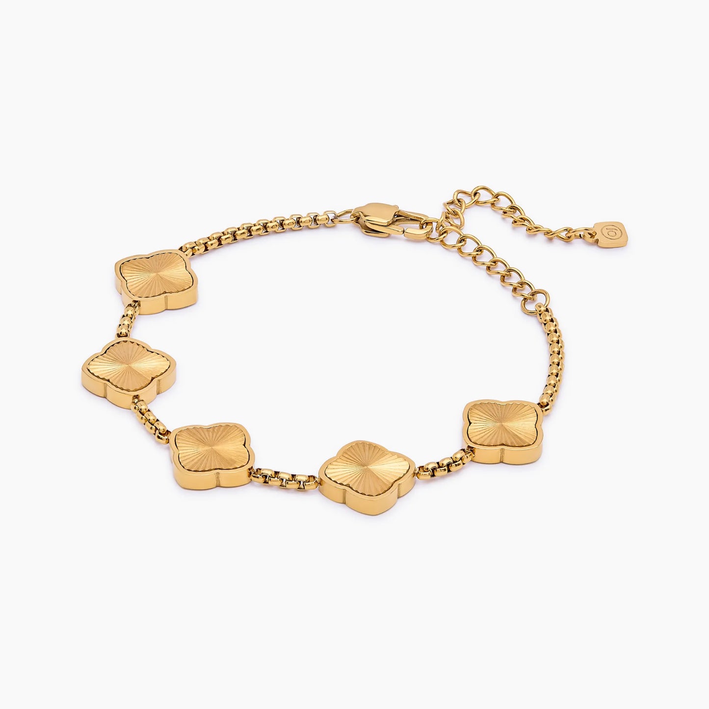 Bracelet Clover Sun in 18k Gold Plating — Woman