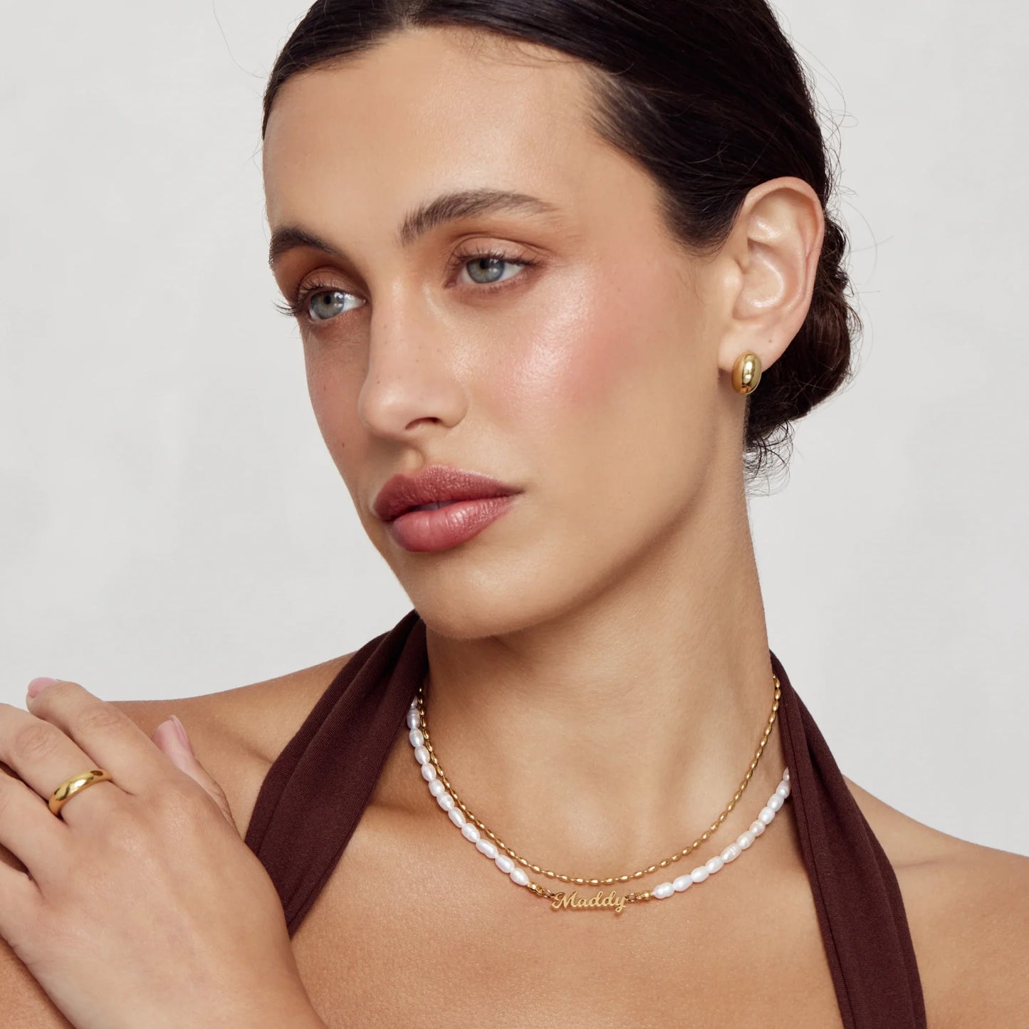 Collar de Perlas con Nombre Personalizado