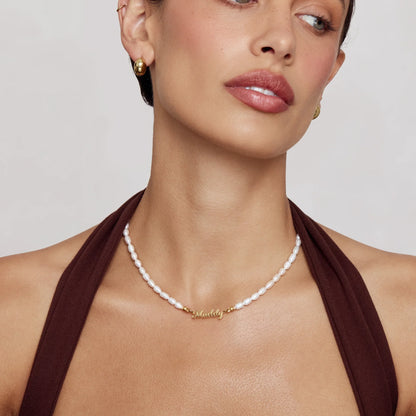 Collar de Perlas con Nombre Personalizado